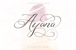 Ayana: A Modern Calligraphy Font for Crafters