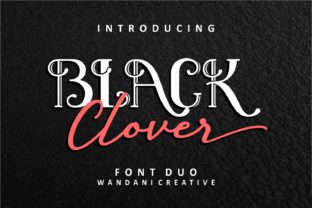 Black Clover Duo: A Modern Vintage Typeface for Editors