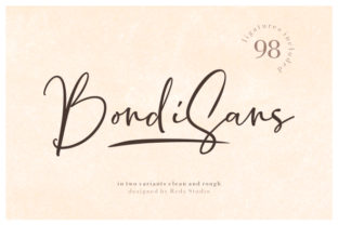 BondiSans: A Messy Script Font for Editorial Design