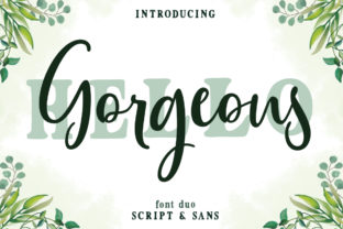 Gorgeous Duo: A Script Typeface for Editorial Design