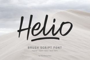 Helio Font: A Bold Handwritten Typeface for Branding