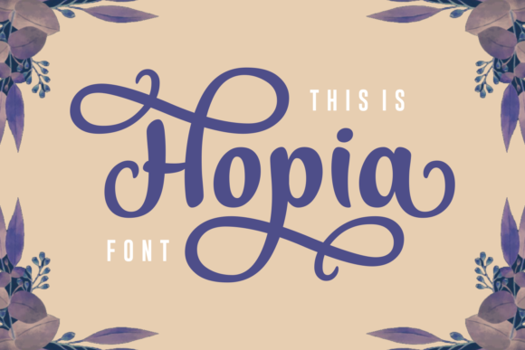 Hopia: A Premium Script Font for Digital Design