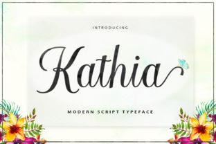 Kathia Script: A Modern Calligraphy Font for Campaigns
