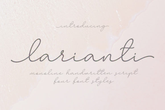 Larianti Monoline: A Script Font for Modern Brands
