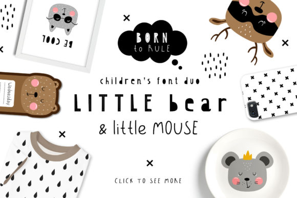 Little Bear Little Mouse Duo Font for Brands