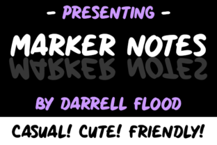 Marker Notes: A Handwritten Font for Friendly Brands