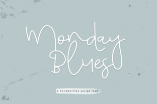 Monday Blues: A Handwritten Typeface for Editorial Charm
