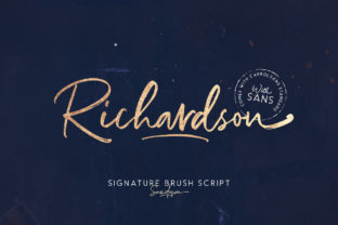 Richardson: A Signature Script Font for Editorial Design