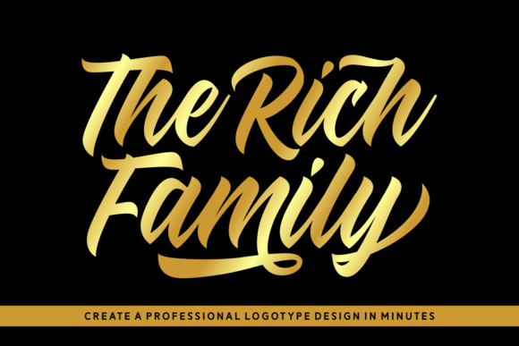 The Rich Family Font for Luxe Craft Designs