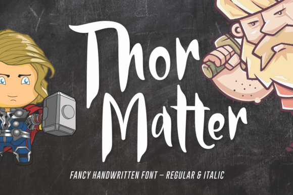 Thor Matter: A Striking Handwritten Font for Editorial Design