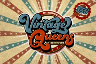 Vintage Queens Typeface for Retro Web Design