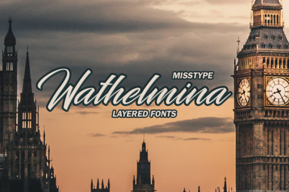 Wathelmina: A Modern Script Font for Editorial Design